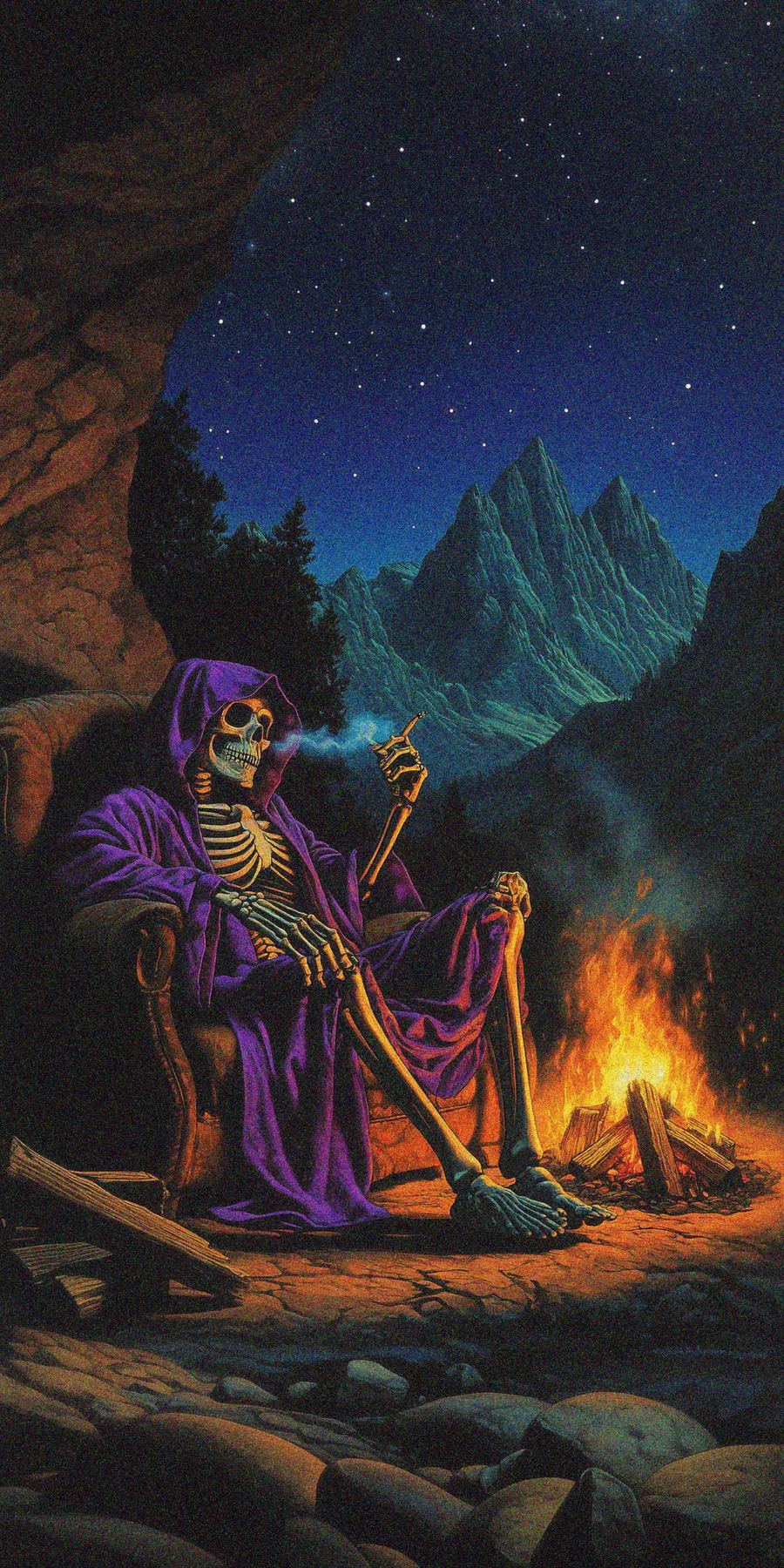 Bonesy by the Fire Wallpaper