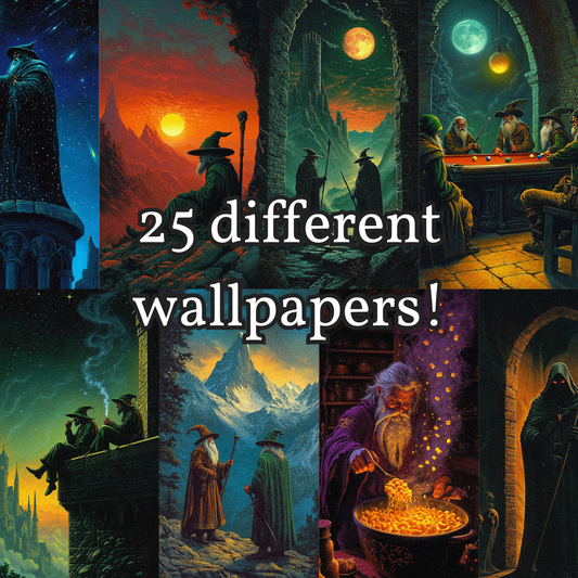 Wizard Wallpaper Pack Pack of 25